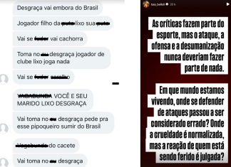 Esposa de Raphinha desabafa após ataques e expõe mensagens ofensivas nas redes